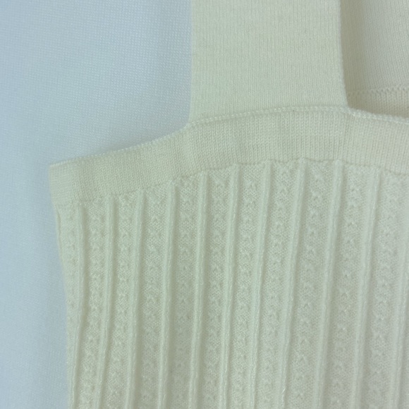 LPA Dina Knit Dress in Ivory White Size L - Picture 7 of 8